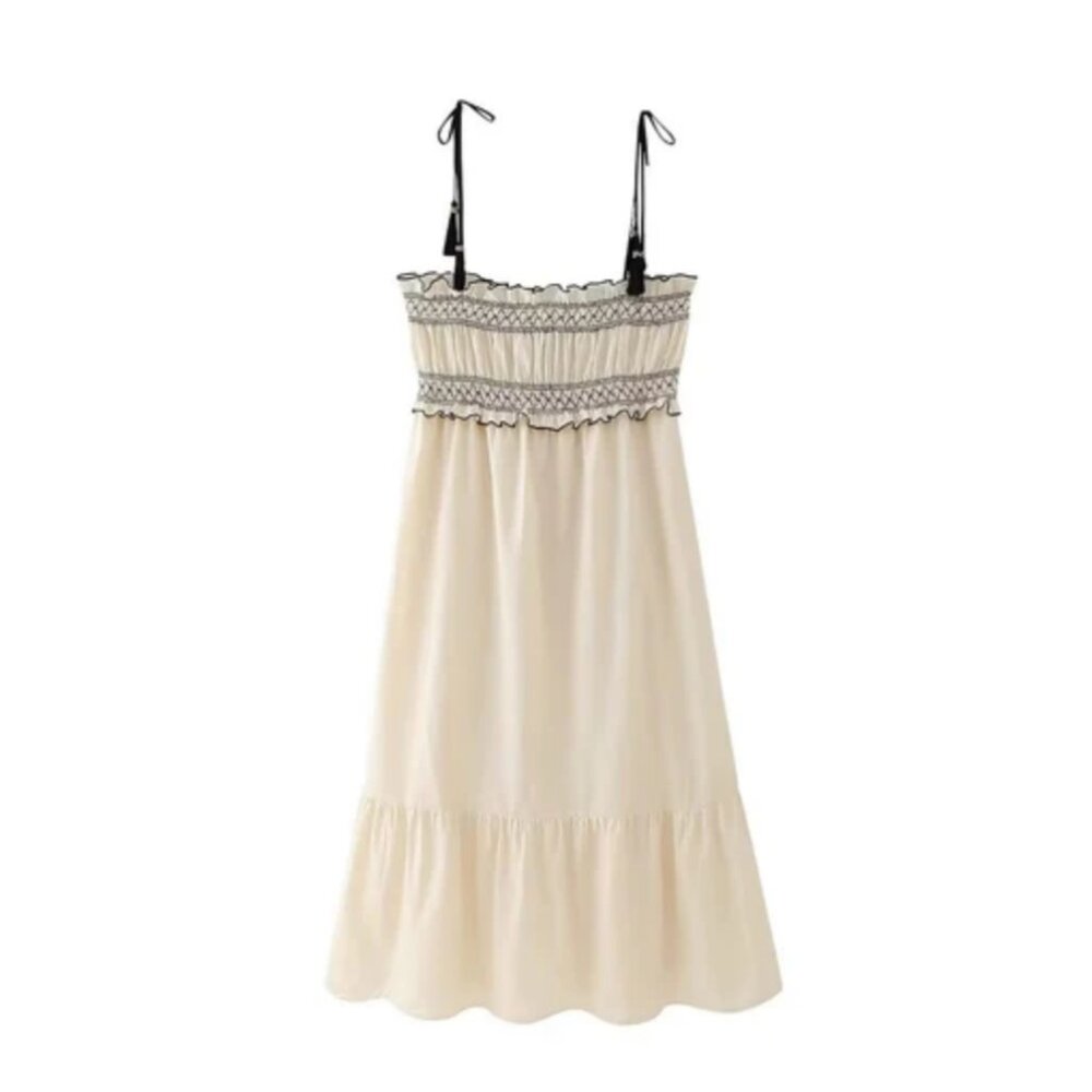 The Good Journey Mara Spaghetti Strap Folk Dress - Picture 4 of 15